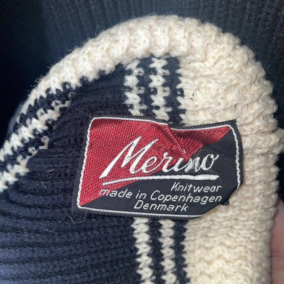 Merino Knitwear Sweater Made Denmark by‎ Paul Kircheiner 100% Wool Men's size M - Picture 7 of 7